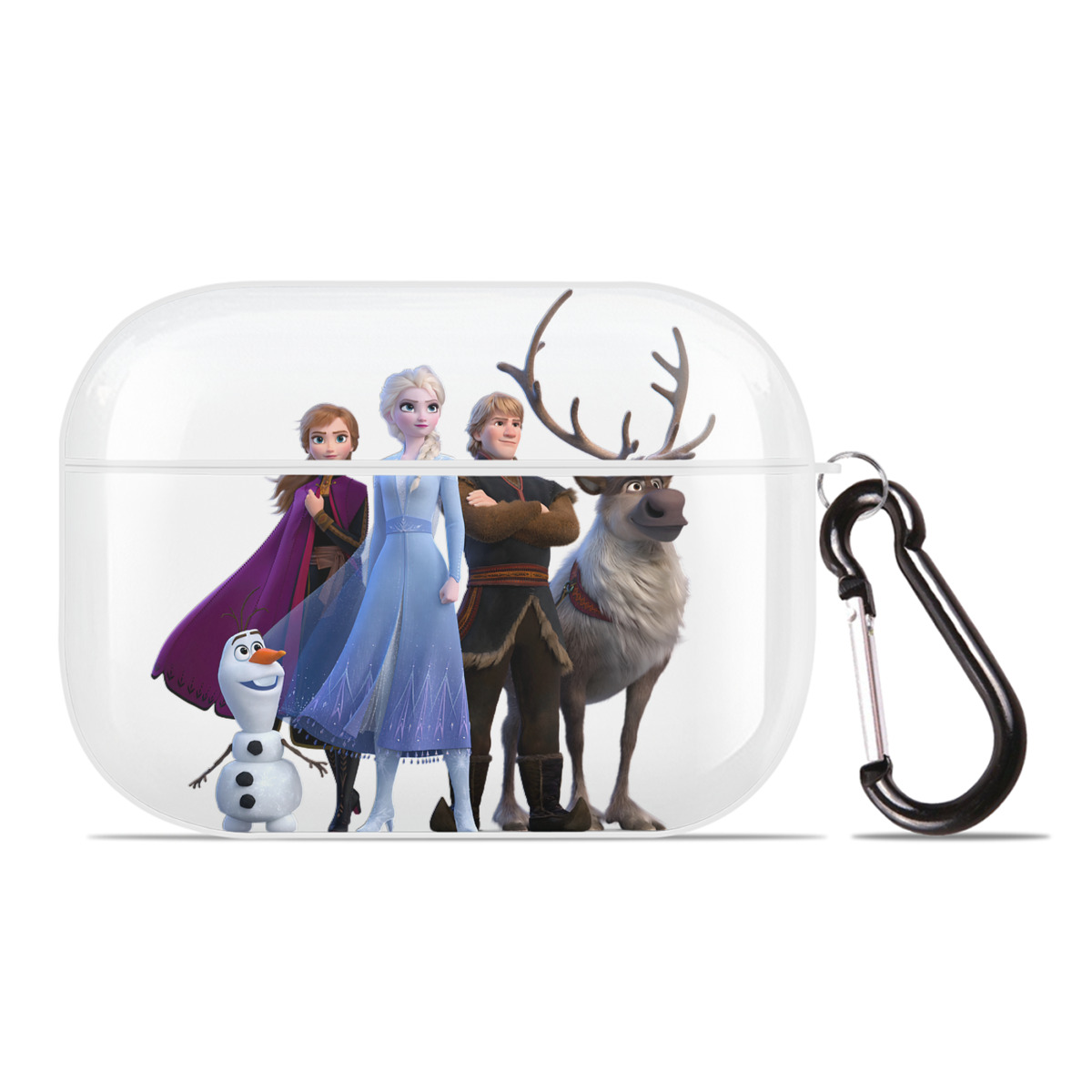 （画像用） アナと雪の女王 アンナ エルサ Frozen Anna Elsa 【AirPods Pro用】ハードシェル保護ケース 耐衝撃・防指紋・カラビナ付き商品仕様