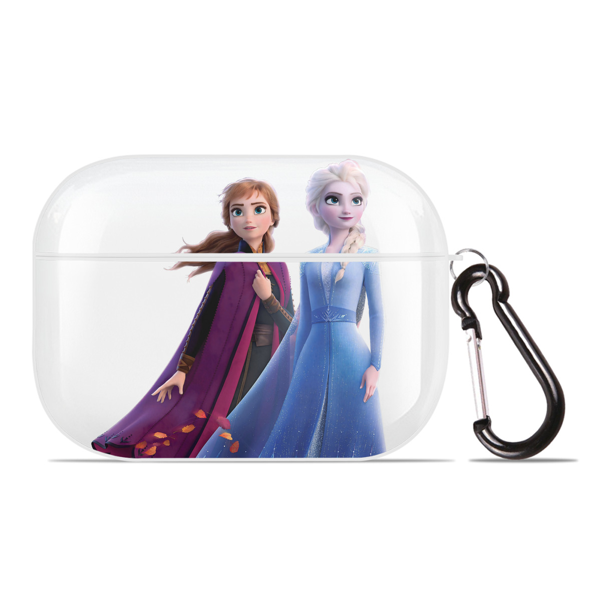 （画像用） アナと雪の女王 アンナ エルサ Frozen Anna Elsa 【AirPods Pro用】ハードシェル保護ケース 耐衝撃・防指紋・カラビナ付き商品仕様