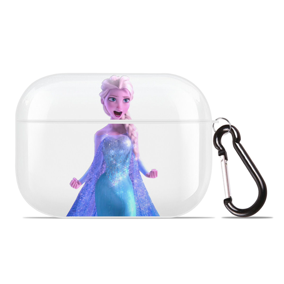 （画像用） アナと雪の女王 アンナ エルサ Frozen Anna Elsa 【AirPods Pro用】ハードシェル保護ケース 耐衝撃・防指紋・カラビナ付き商品仕様