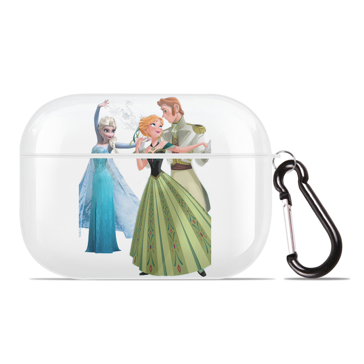 （画像用） アナと雪の女王 アンナ エルサ Frozen Anna Elsa 【AirPods Pro用】ハードシェル保護ケース 耐衝撃・防指紋・カラビナ付き商品仕様