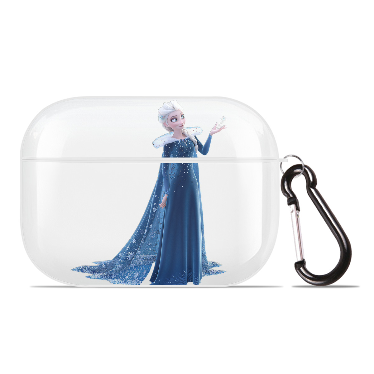 （画像用） アナと雪の女王 アンナ エルサ Frozen Anna Elsa 【AirPods Pro用】ハードシェル保護ケース 耐衝撃・防指紋・カラビナ付き商品仕様