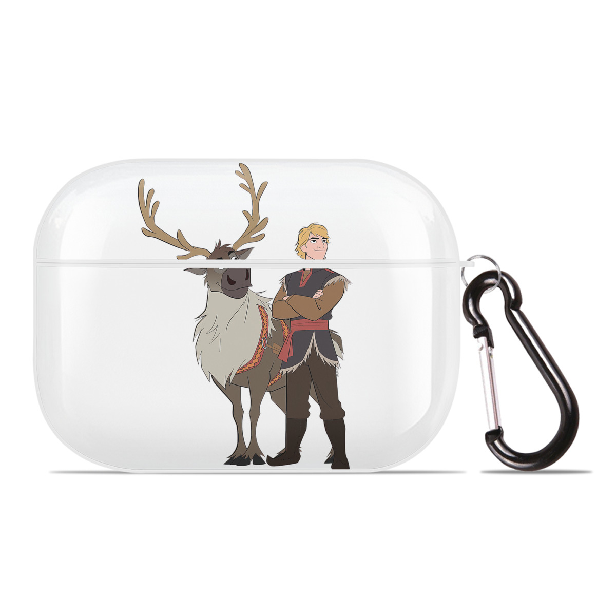 （画像用） アナと雪の女王 アンナ エルサ Frozen Anna Elsa 【AirPods Pro用】ハードシェル保護ケース 耐衝撃・防指紋・カラビナ付き商品仕様