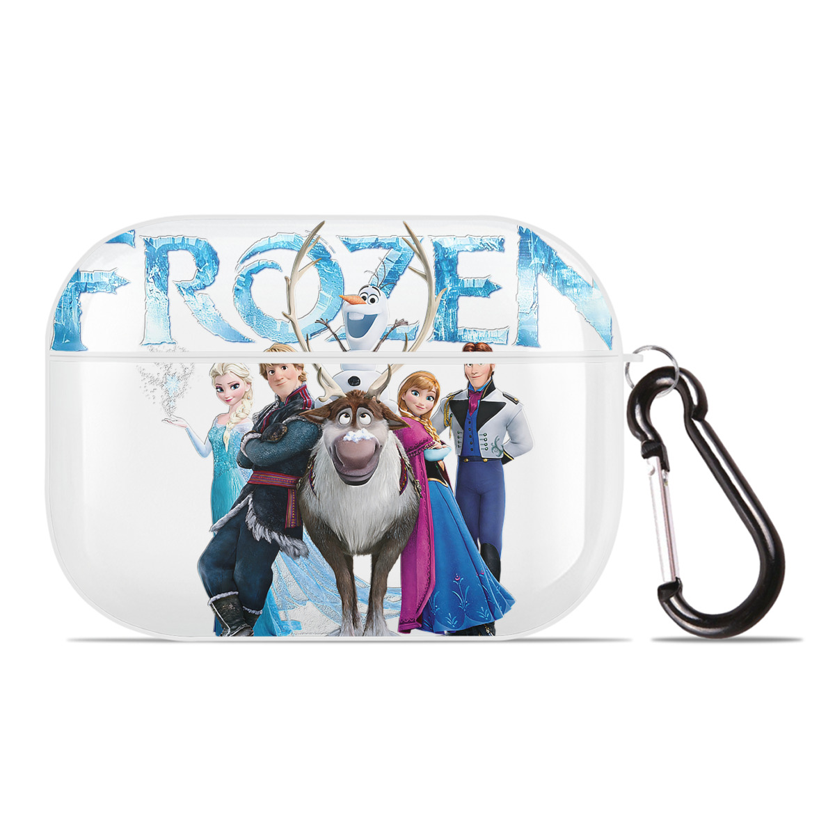 （画像用） アナと雪の女王 アンナ エルサ Frozen Anna Elsa 【AirPods Pro用】ハードシェル保護ケース 耐衝撃・防指紋・カラビナ付き商品仕様