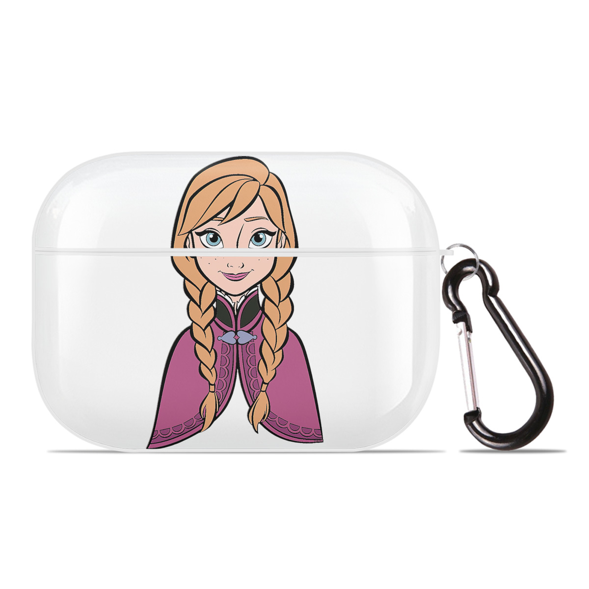 （画像用） アナと雪の女王 アンナ エルサ Frozen Anna Elsa 【AirPods Pro用】ハードシェル保護ケース 耐衝撃・防指紋・カラビナ付き商品仕様