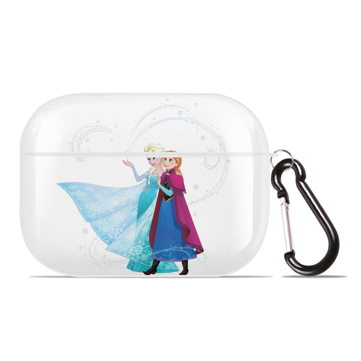 （画像用） アナと雪の女王 アンナ エルサ Frozen Anna Elsa 【AirPods Pro用】ハードシェル保護ケース 耐衝撃・防指紋・カラビナ付き商品仕様