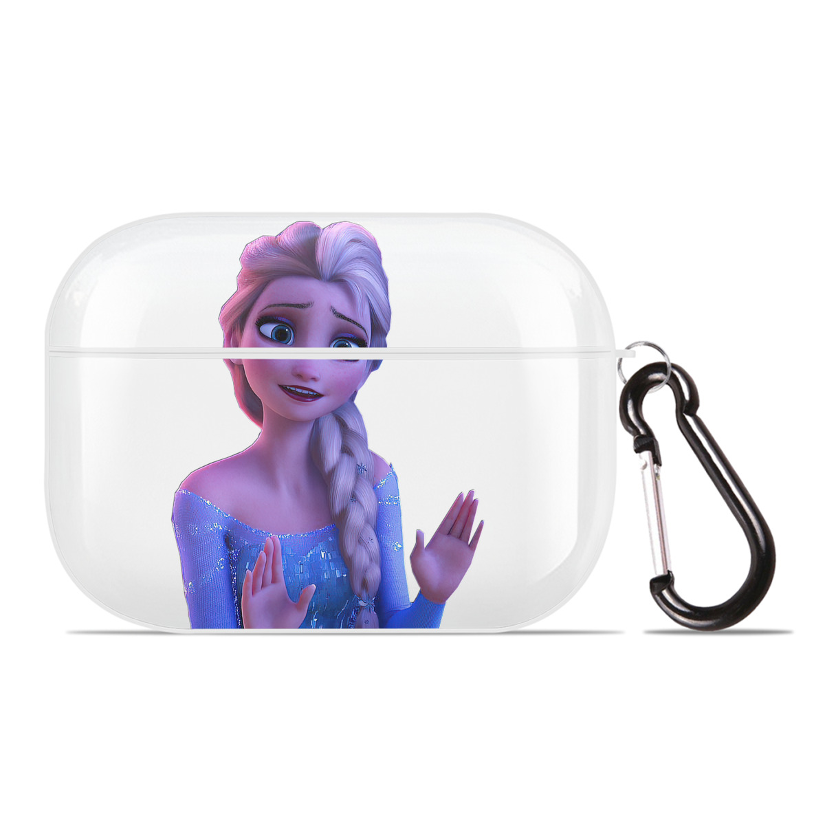 （画像用） アナと雪の女王 アンナ エルサ Frozen Anna Elsa 【AirPods Pro用】ハードシェル保護ケース 耐衝撃・防指紋・カラビナ付き商品仕様