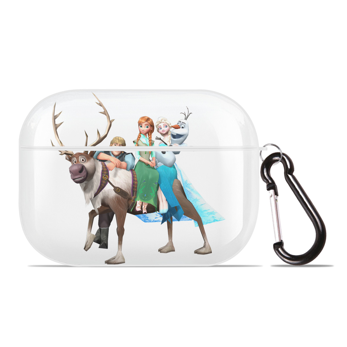 （画像用） アナと雪の女王 アンナ エルサ Frozen Anna Elsa 【AirPods Pro用】ハードシェル保護ケース 耐衝撃・防指紋・カラビナ付き商品仕様
