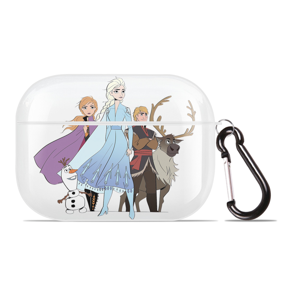 （画像用） アナと雪の女王 アンナ エルサ Frozen Anna Elsa 【AirPods Pro用】ハードシェル保護ケース 耐衝撃・防指紋・カラビナ付き商品仕様