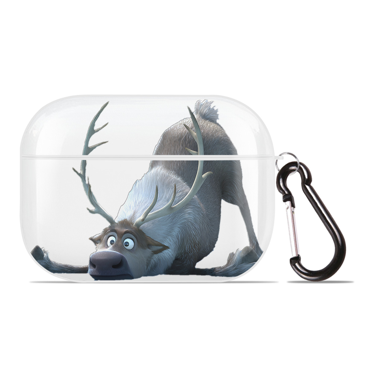 （画像用） アナと雪の女王 アンナ エルサ Frozen Anna Elsa 【AirPods Pro用】ハードシェル保護ケース 耐衝撃・防指紋・カラビナ付き商品仕様