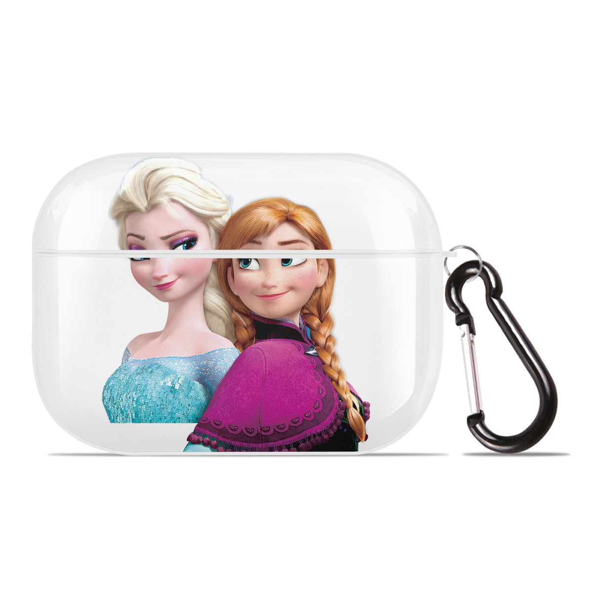 （画像用） アナと雪の女王 アンナ エルサ Frozen Anna Elsa 【AirPods Pro用】ハードシェル保護ケース 耐衝撃・防指紋・カラビナ付き商品仕様