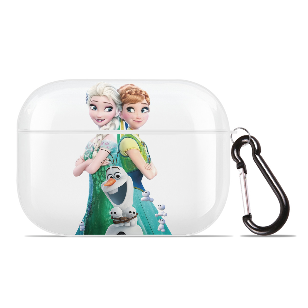 （画像用） アナと雪の女王 アンナ エルサ Frozen Anna Elsa 【AirPods Pro用】ハードシェル保護ケース 耐衝撃・防指紋・カラビナ付き商品仕様