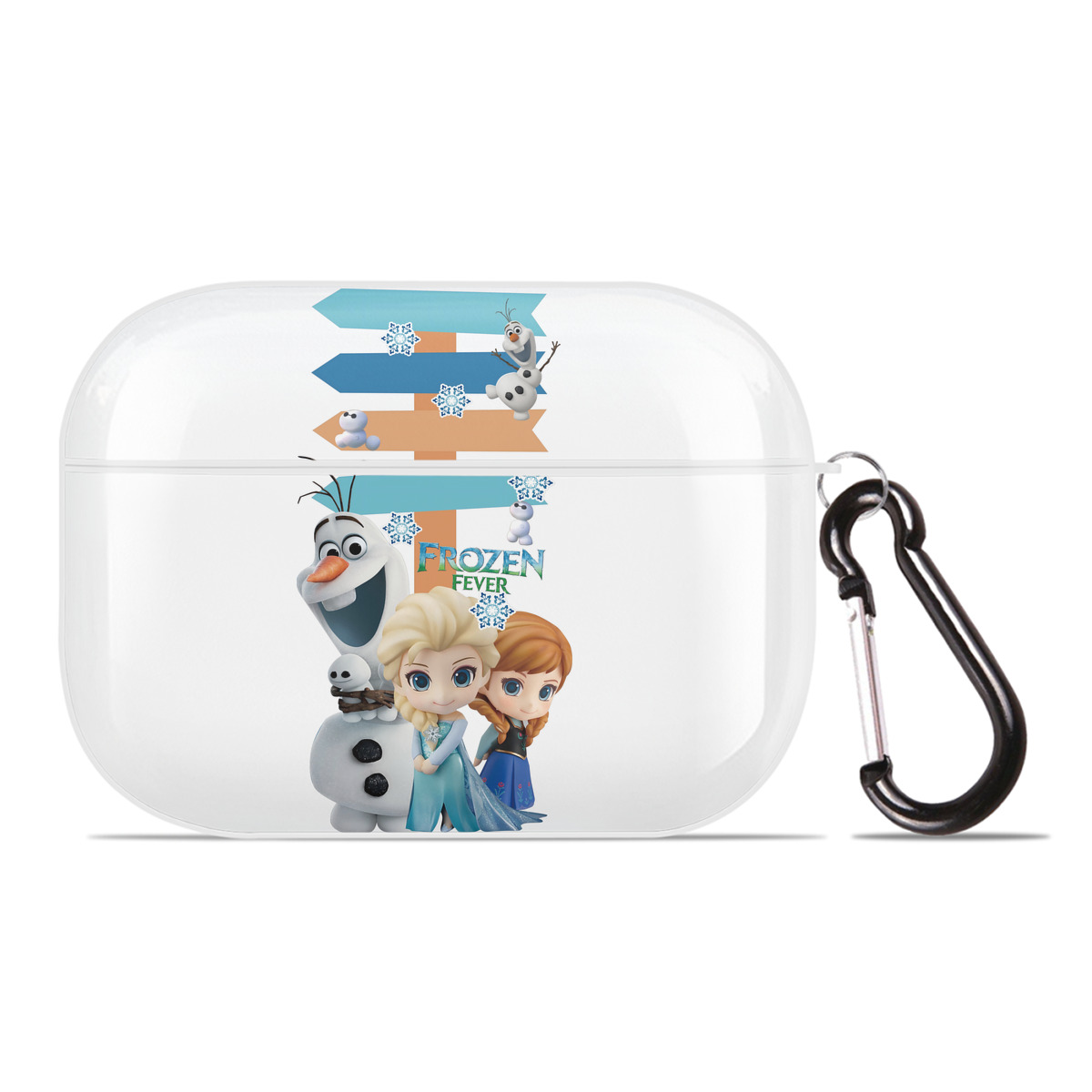 （画像用） アナと雪の女王 アンナ エルサ Frozen Anna Elsa 【AirPods Pro用】ハードシェル保護ケース 耐衝撃・防指紋・カラビナ付き商品仕様