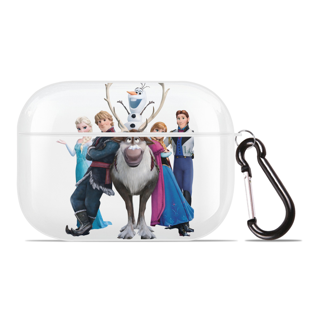 （画像用） アナと雪の女王 アンナ エルサ Frozen Anna Elsa 【AirPods Pro用】ハードシェル保護ケース 耐衝撃・防指紋・カラビナ付き商品仕様