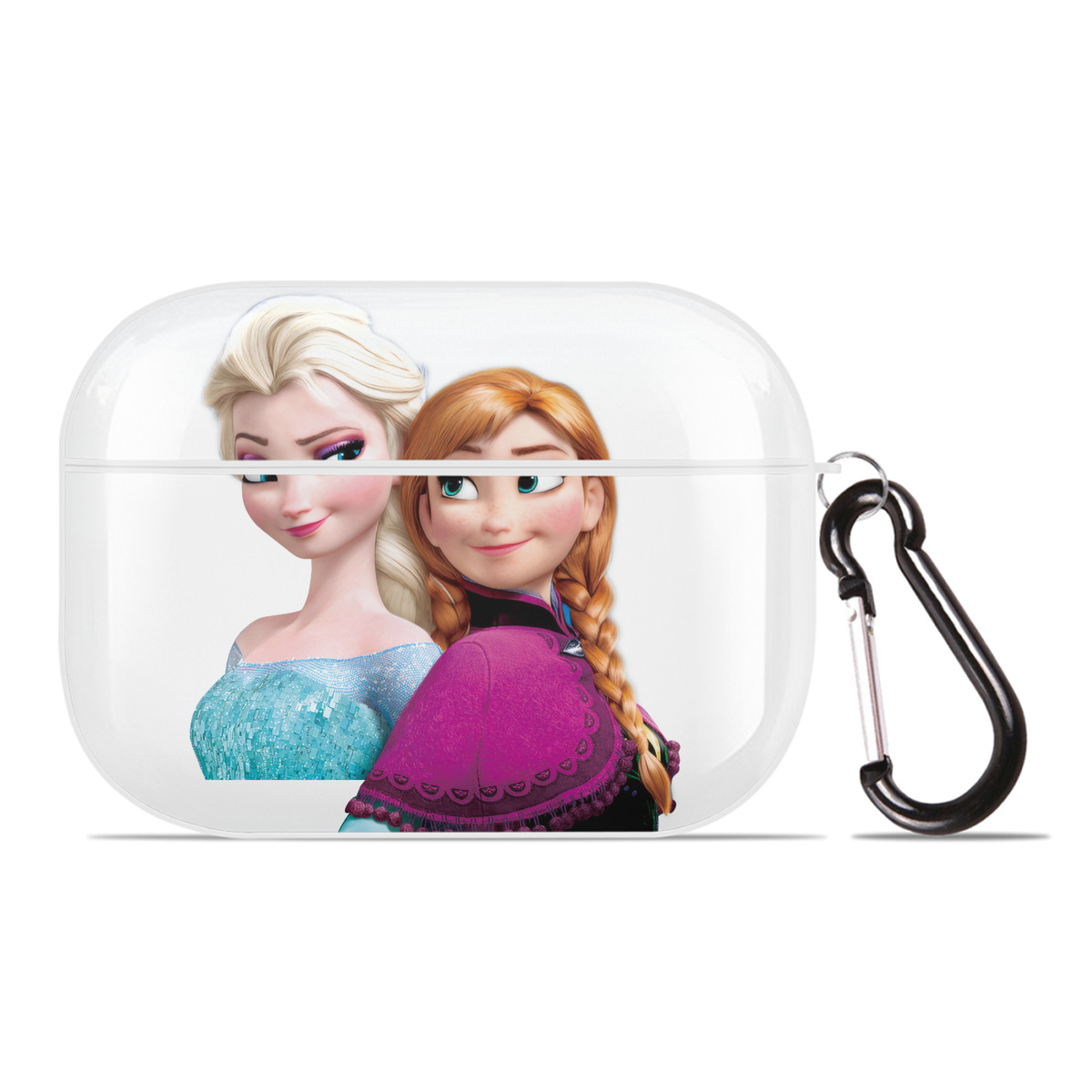 （画像用） アナと雪の女王 アンナ エルサ Frozen Anna Elsa 【AirPods Pro用】ハードシェル保護ケース 耐衝撃・防指紋・カラビナ付き商品仕様