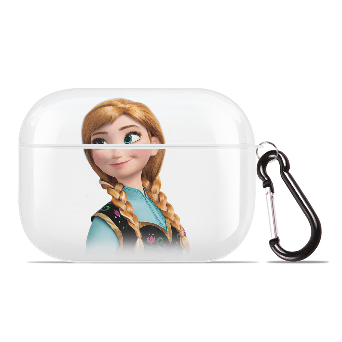 （画像用） アナと雪の女王 アンナ エルサ Frozen Anna Elsa 【AirPods Pro用】ハードシェル保護ケース 耐衝撃・防指紋・カラビナ付き商品仕様
