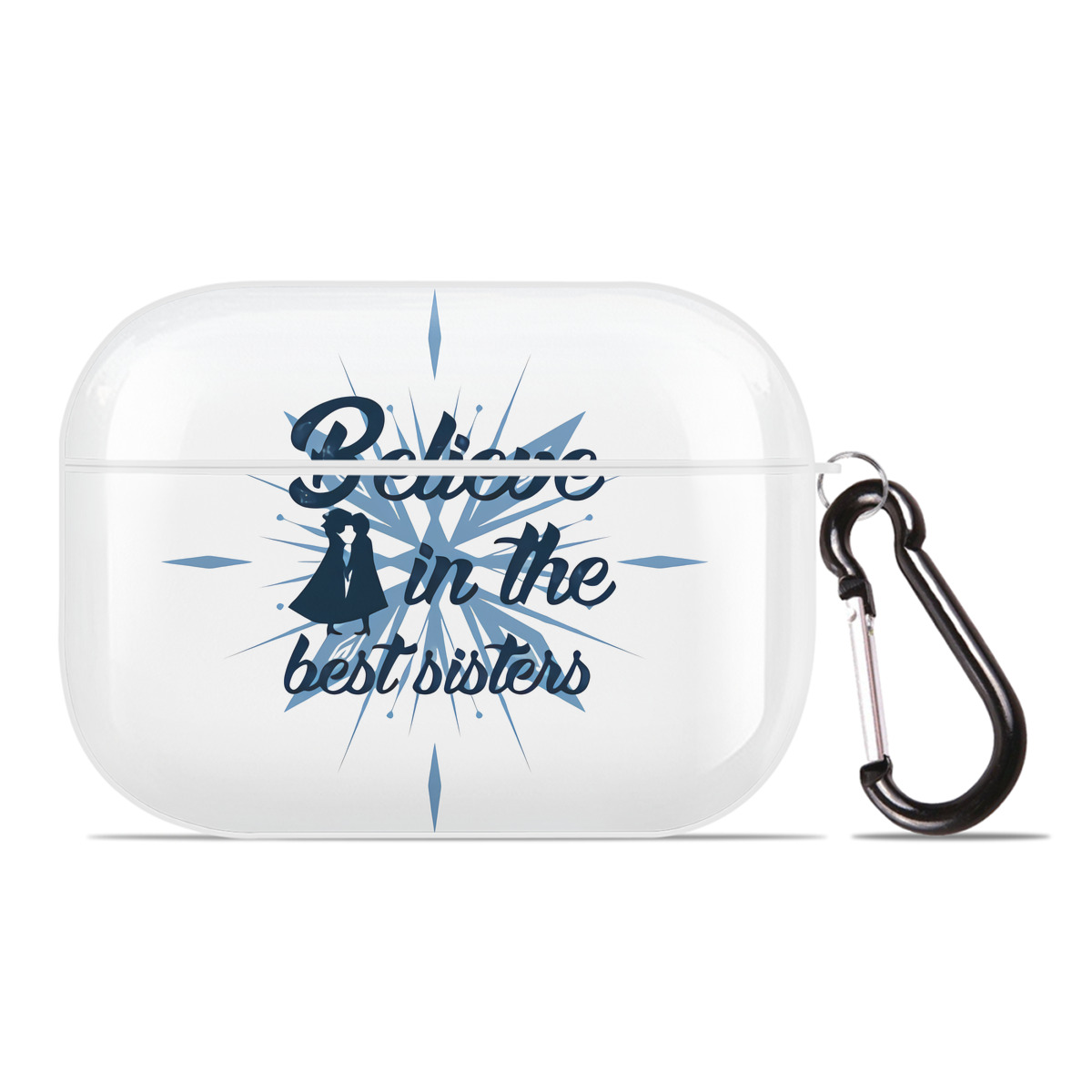 （画像用） アナと雪の女王 アンナ エルサ Frozen Anna Elsa 【AirPods Pro用】ハードシェル保護ケース 耐衝撃・防指紋・カラビナ付き商品仕様