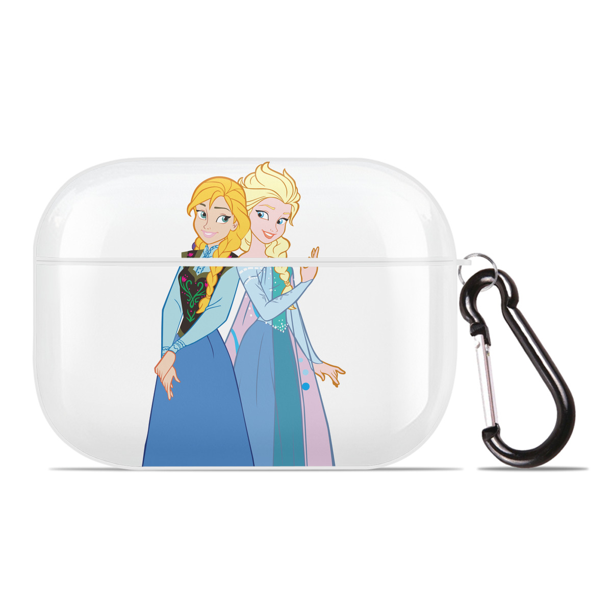 （画像用） アナと雪の女王 アンナ エルサ Frozen Anna Elsa 【AirPods Pro用】ハードシェル保護ケース 耐衝撃・防指紋・カラビナ付き商品仕様