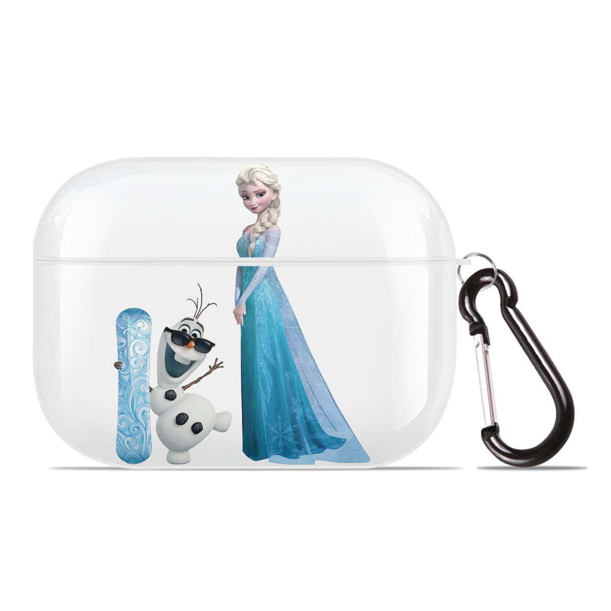 （画像用） アナと雪の女王 アンナ エルサ Frozen Anna Elsa 【AirPods Pro用】ハードシェル保護ケース 耐衝撃・防指紋・カラビナ付き商品仕様