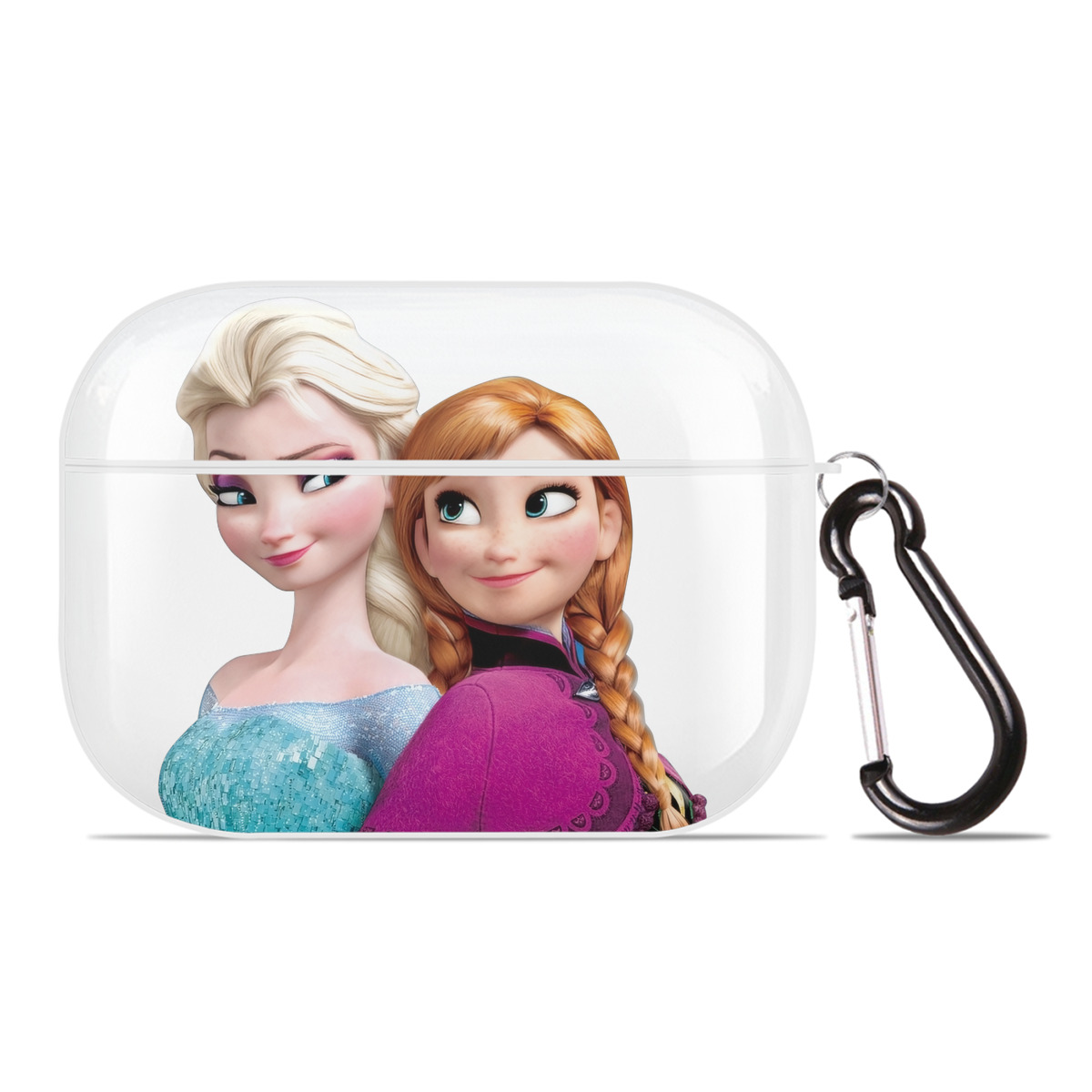 （画像用） アナと雪の女王 アンナ エルサ Frozen Anna Elsa 【AirPods Pro用】ハードシェル保護ケース 耐衝撃・防指紋・カラビナ付き商品仕様