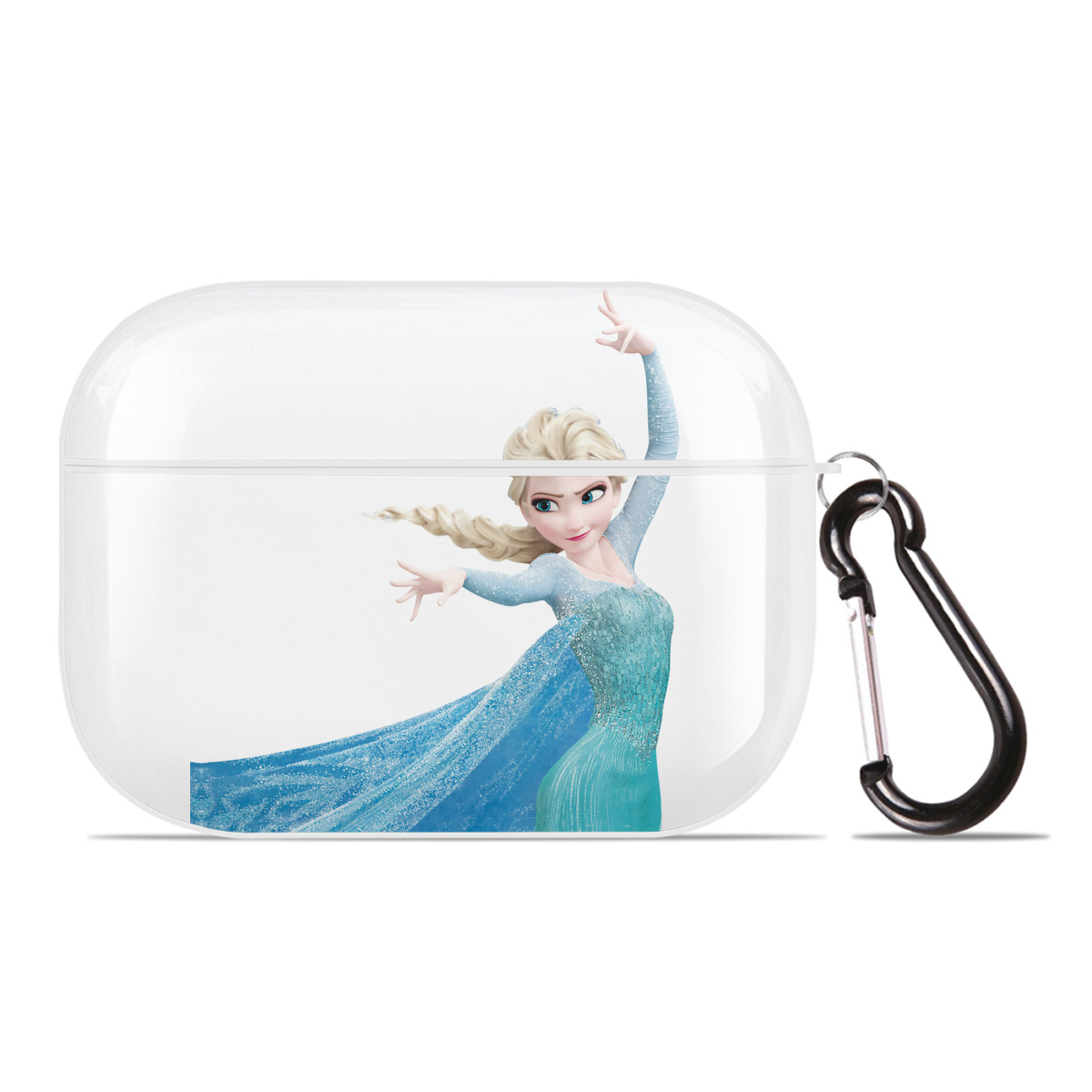 （画像用） アナと雪の女王 アンナ エルサ Frozen Anna Elsa 【AirPods Pro用】ハードシェル保護ケース 耐衝撃・防指紋・カラビナ付き商品仕様