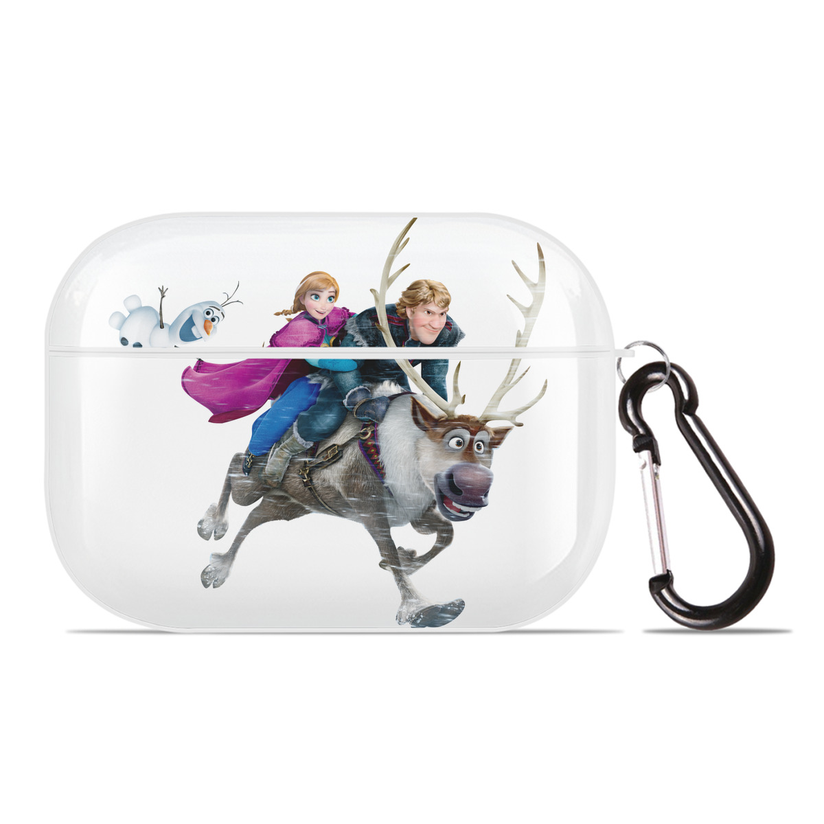 （画像用） アナと雪の女王 アンナ エルサ Frozen Anna Elsa 【AirPods Pro用】ハードシェル保護ケース 耐衝撃・防指紋・カラビナ付き商品仕様