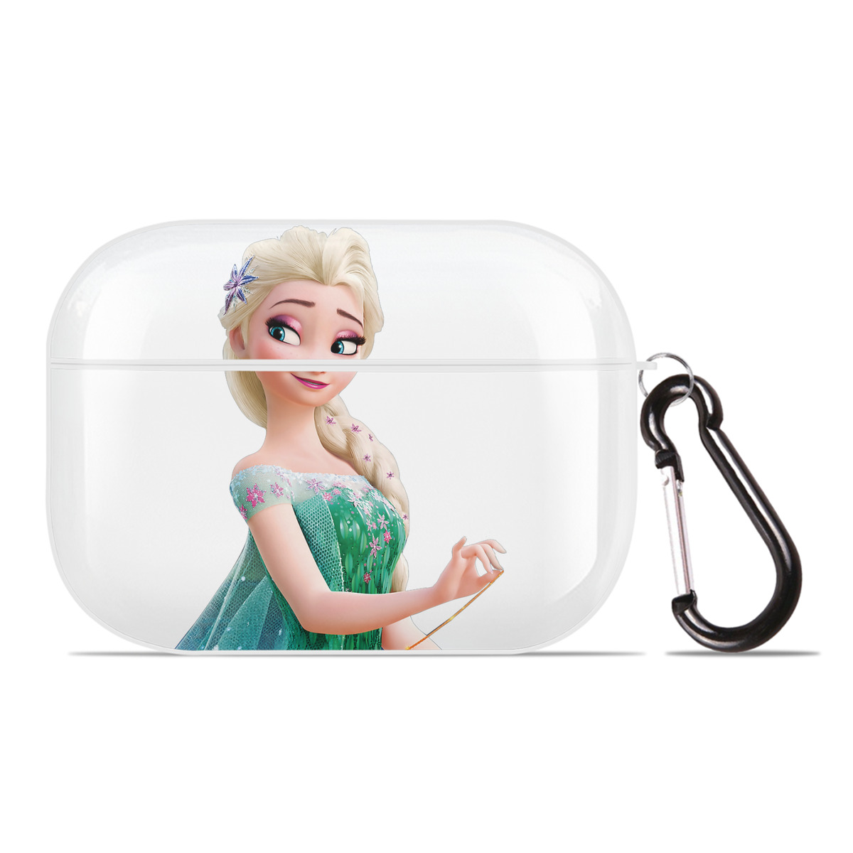 （画像用） アナと雪の女王 アンナ エルサ Frozen Anna Elsa 【AirPods Pro用】ハードシェル保護ケース 耐衝撃・防指紋・カラビナ付き商品仕様