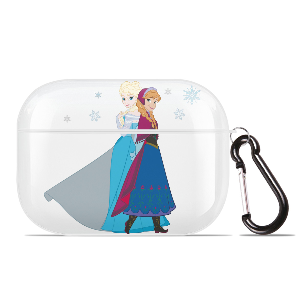 （画像用） アナと雪の女王 アンナ エルサ Frozen Anna Elsa 【AirPods Pro用】ハードシェル保護ケース 耐衝撃・防指紋・カラビナ付き商品仕様