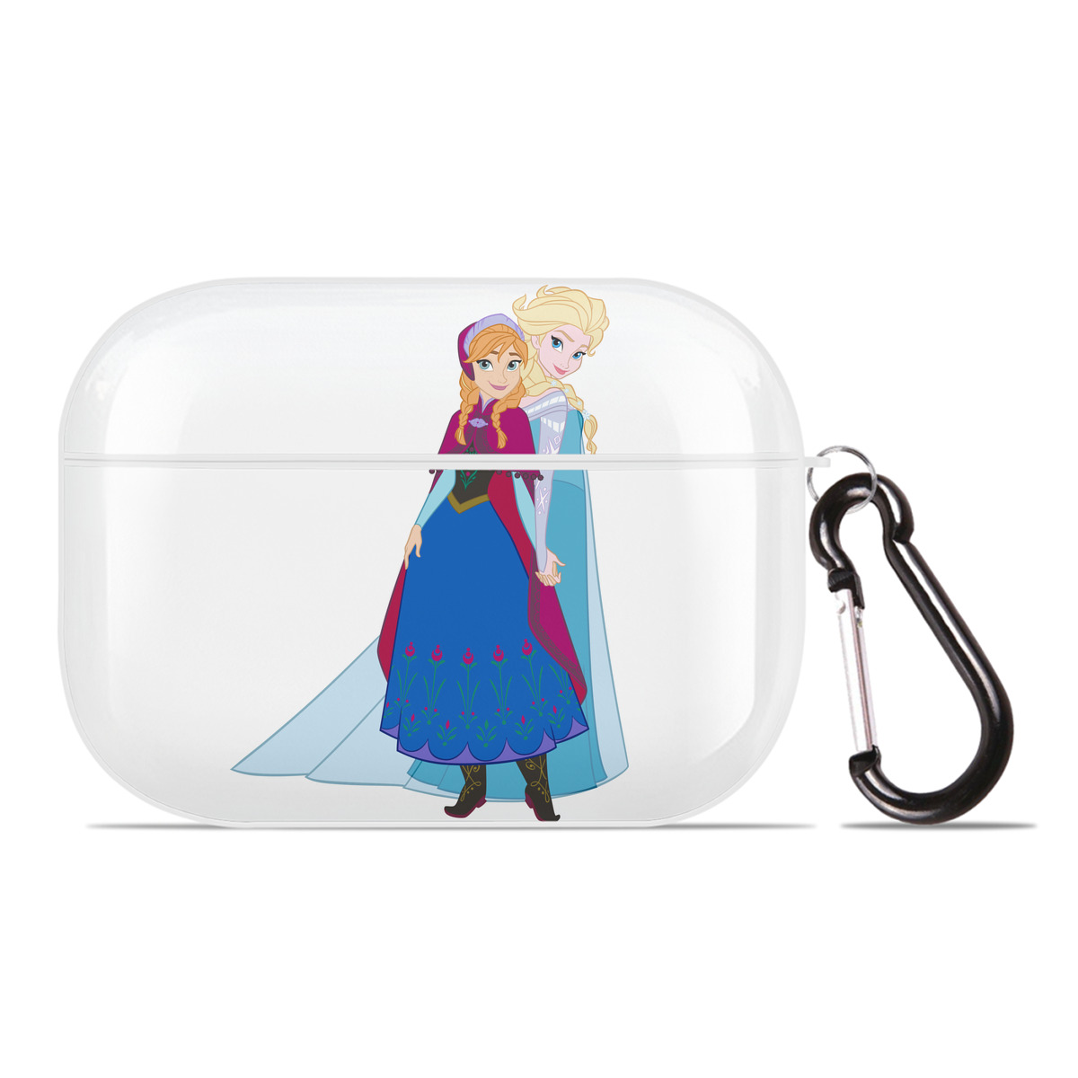 （画像用） アナと雪の女王 アンナ エルサ Frozen Anna Elsa 【AirPods Pro用】ハードシェル保護ケース 耐衝撃・防指紋・カラビナ付き商品仕様