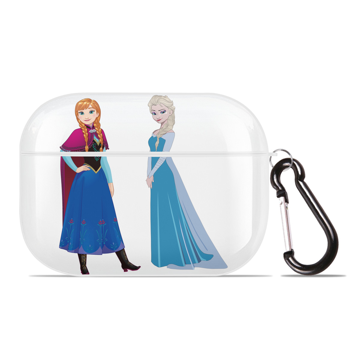 （画像用） アナと雪の女王 アンナ エルサ Frozen Anna Elsa 【AirPods Pro用】ハードシェル保護ケース 耐衝撃・防指紋・カラビナ付き商品仕様