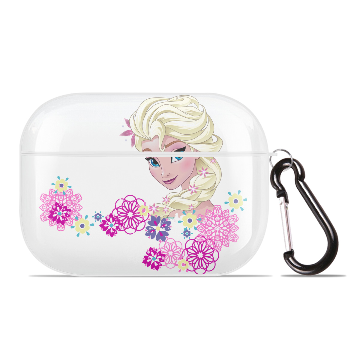 （画像用） アナと雪の女王 アンナ エルサ Frozen Anna Elsa 【AirPods Pro用】ハードシェル保護ケース 耐衝撃・防指紋・カラビナ付き商品仕様