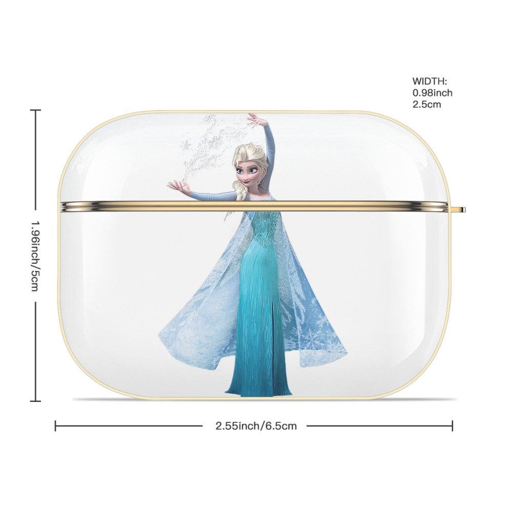 アナと雪の女王 アンナ エルサ Frozen Anna Elsa 【AirPods Pro用】ハードシェル保護ケース｜耐衝撃・防指紋・カラビナ付き商品仕様