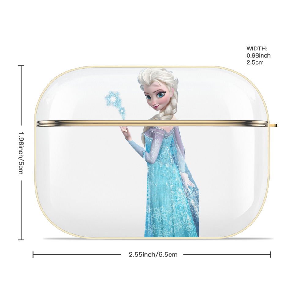 アナと雪の女王 アンナ エルサ Frozen Anna Elsa 【AirPods Pro用】ハードシェル保護ケース｜耐衝撃・防指紋・カラビナ付き商品仕様