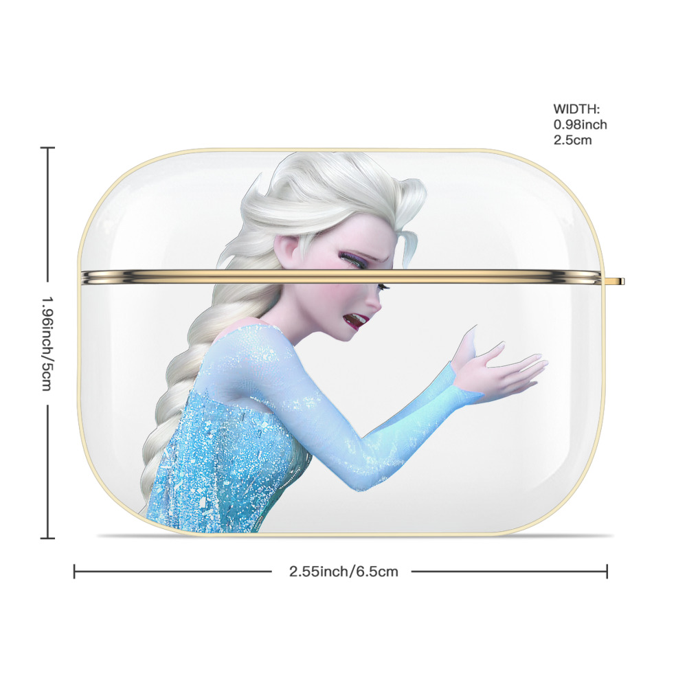 アナと雪の女王 アンナ エルサ Frozen Anna Elsa 【AirPods Pro用】ハードシェル保護ケース｜耐衝撃・防指紋・カラビナ付き商品仕様
