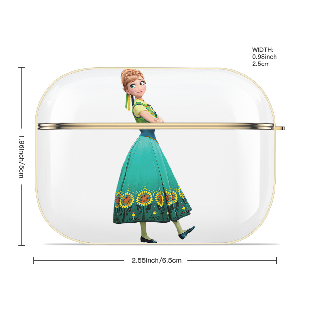 アナと雪の女王 アンナ エルサ Frozen Anna Elsa 【AirPods Pro用】ハードシェル保護ケース｜耐衝撃・防指紋・カラビナ付き商品仕様