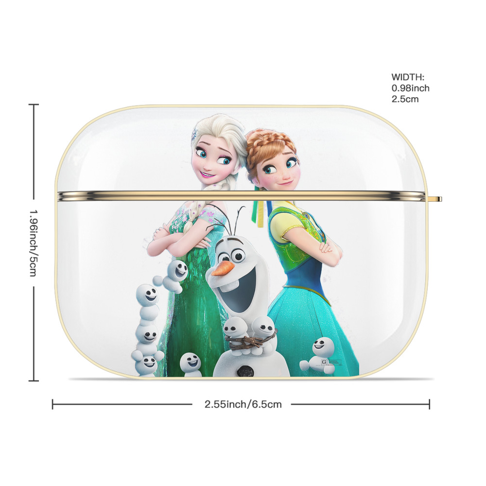 アナと雪の女王 アンナ エルサ Frozen Anna Elsa 【AirPods Pro用】ハードシェル保護ケース｜耐衝撃・防指紋・カラビナ付き商品仕様