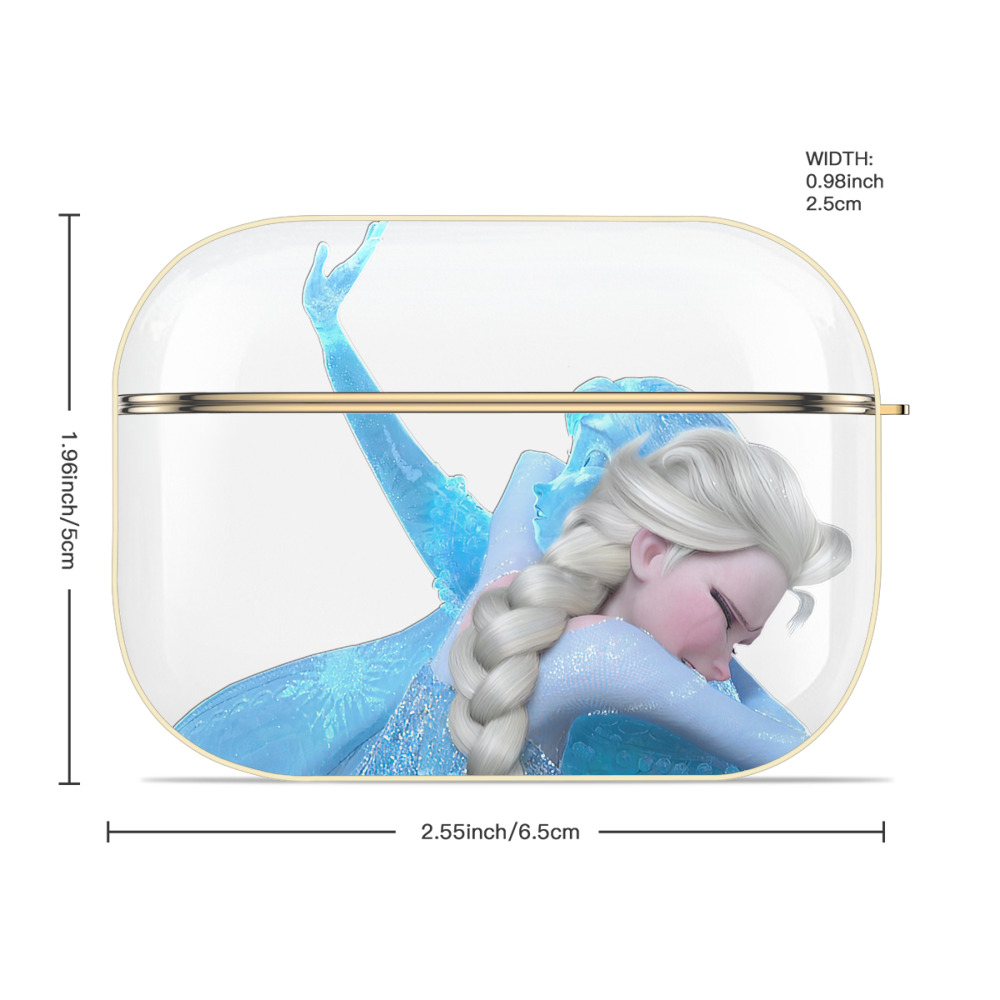 アナと雪の女王 アンナ エルサ Frozen Anna Elsa 【AirPods Pro用】ハードシェル保護ケース｜耐衝撃・防指紋・カラビナ付き商品仕様