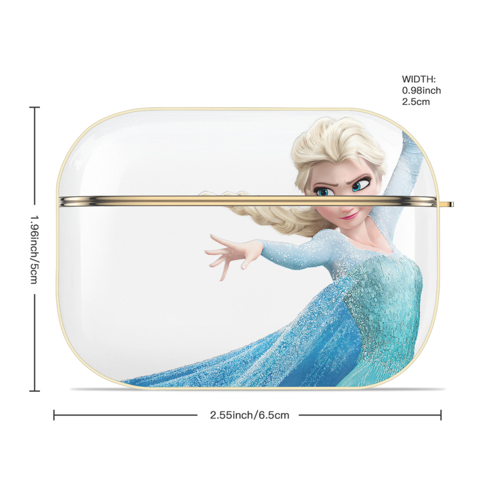 アナと雪の女王 アンナ エルサ Frozen Anna Elsa 【AirPods Pro用】ハードシェル保護ケース｜耐衝撃・防指紋・カラビナ付き商品仕様