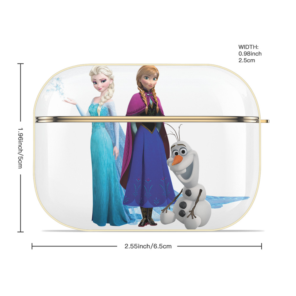 アナと雪の女王 アンナ エルサ Frozen Anna Elsa 【AirPods Pro用】ハードシェル保護ケース｜耐衝撃・防指紋・カラビナ付き商品仕様
