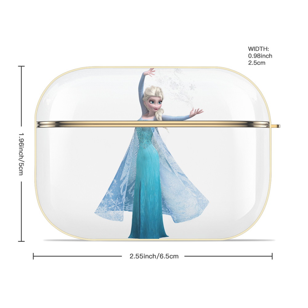 アナと雪の女王 アンナ エルサ Frozen Anna Elsa 【AirPods Pro用】ハードシェル保護ケース｜耐衝撃・防指紋・カラビナ付き商品仕様
