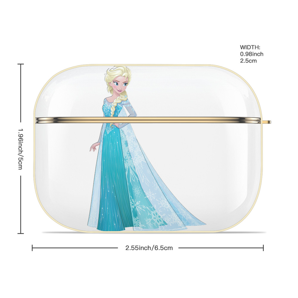 アナと雪の女王 アンナ エルサ Frozen Anna Elsa 【AirPods Pro用】ハードシェル保護ケース｜耐衝撃・防指紋・カラビナ付き商品仕様
