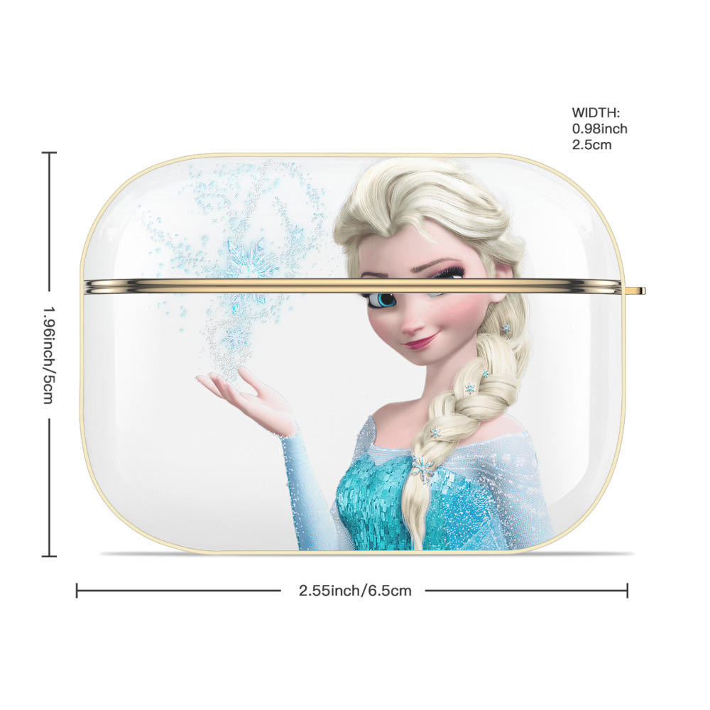 アナと雪の女王 アンナ エルサ Frozen Anna Elsa 【AirPods Pro用】ハードシェル保護ケース｜耐衝撃・防指紋・カラビナ付き商品仕様