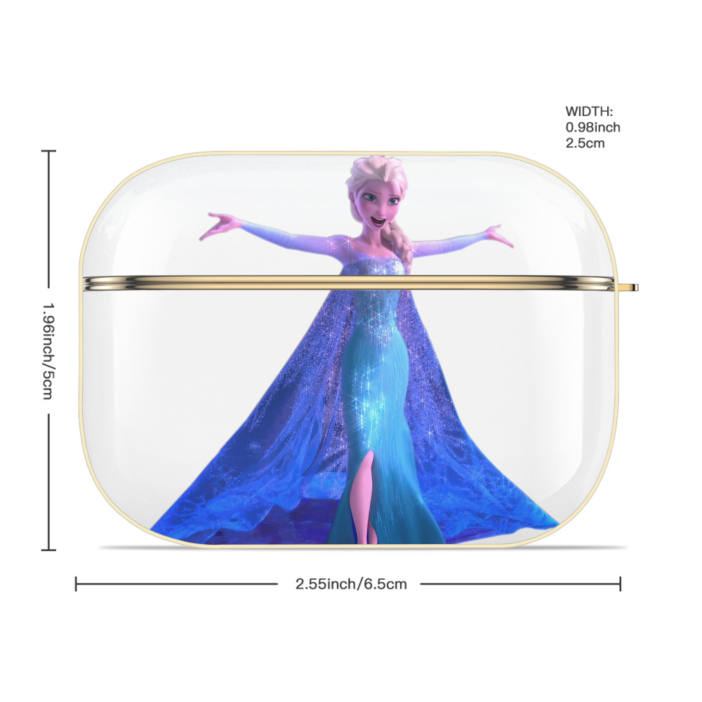 アナと雪の女王 アンナ エルサ Frozen Anna Elsa 【AirPods Pro用】ハードシェル保護ケース｜耐衝撃・防指紋・カラビナ付き商品仕様