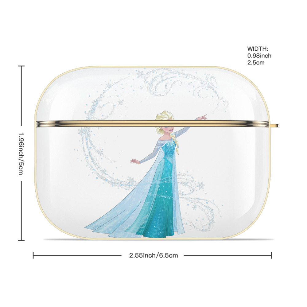 アナと雪の女王 アンナ エルサ Frozen Anna Elsa 【AirPods Pro用】ハードシェル保護ケース｜耐衝撃・防指紋・カラビナ付き商品仕様
