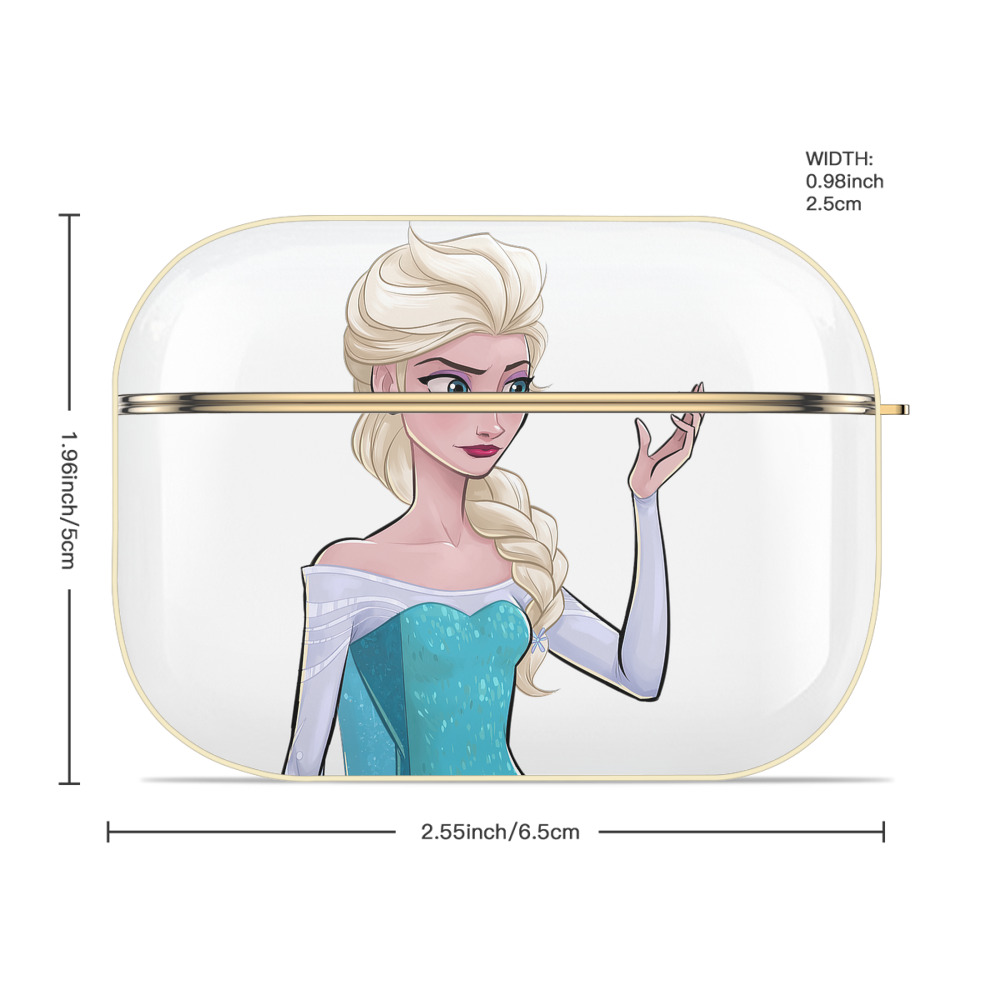 アナと雪の女王 アンナ エルサ Frozen Anna Elsa 【AirPods Pro用】ハードシェル保護ケース｜耐衝撃・防指紋・カラビナ付き商品仕様