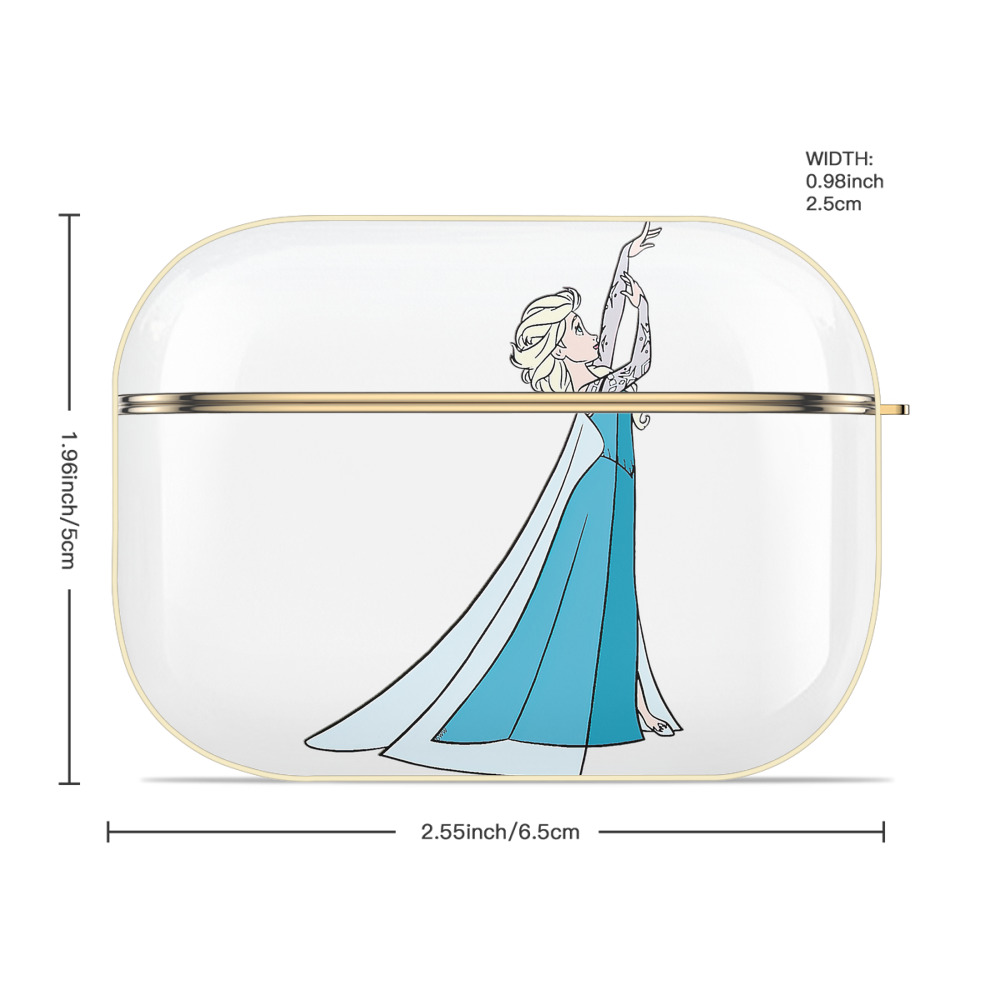 アナと雪の女王 アンナ エルサ Frozen Anna Elsa 【AirPods Pro用】ハードシェル保護ケース｜耐衝撃・防指紋・カラビナ付き商品仕様