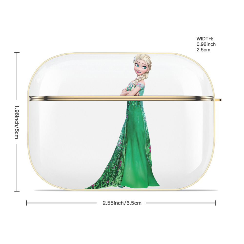 アナと雪の女王 アンナ エルサ Frozen Anna Elsa 【AirPods Pro用】ハードシェル保護ケース｜耐衝撃・防指紋・カラビナ付き商品仕様