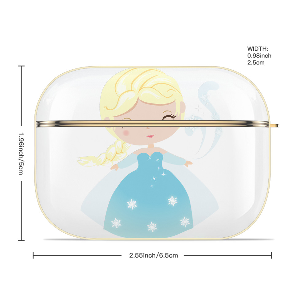 アナと雪の女王 アンナ エルサ Frozen Anna Elsa 【AirPods Pro用】ハードシェル保護ケース｜耐衝撃・防指紋・カラビナ付き商品仕様