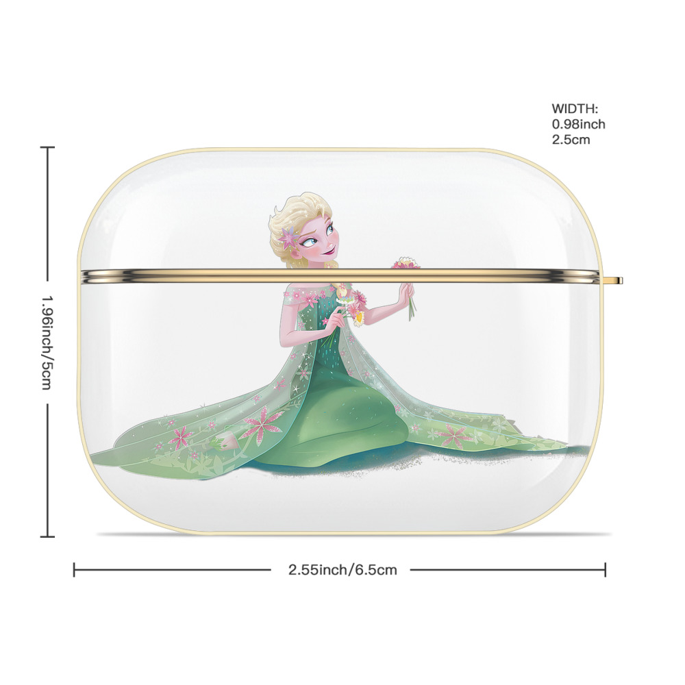 アナと雪の女王 アンナ エルサ Frozen Anna Elsa 【AirPods Pro用】ハードシェル保護ケース｜耐衝撃・防指紋・カラビナ付き商品仕様