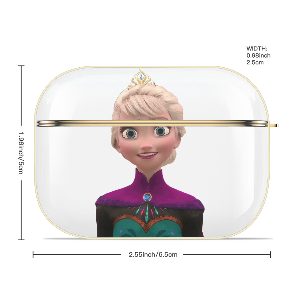 アナと雪の女王 アンナ エルサ Frozen Anna Elsa 【AirPods Pro用】ハードシェル保護ケース｜耐衝撃・防指紋・カラビナ付き商品仕様