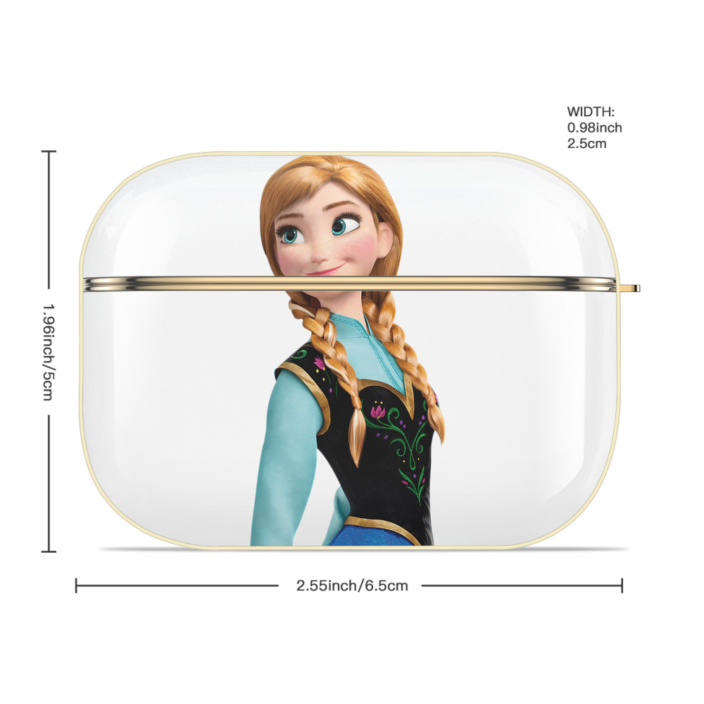 アナと雪の女王 アンナ エルサ Frozen Anna Elsa 【AirPods Pro用】ハードシェル保護ケース｜耐衝撃・防指紋・カラビナ付き商品仕様